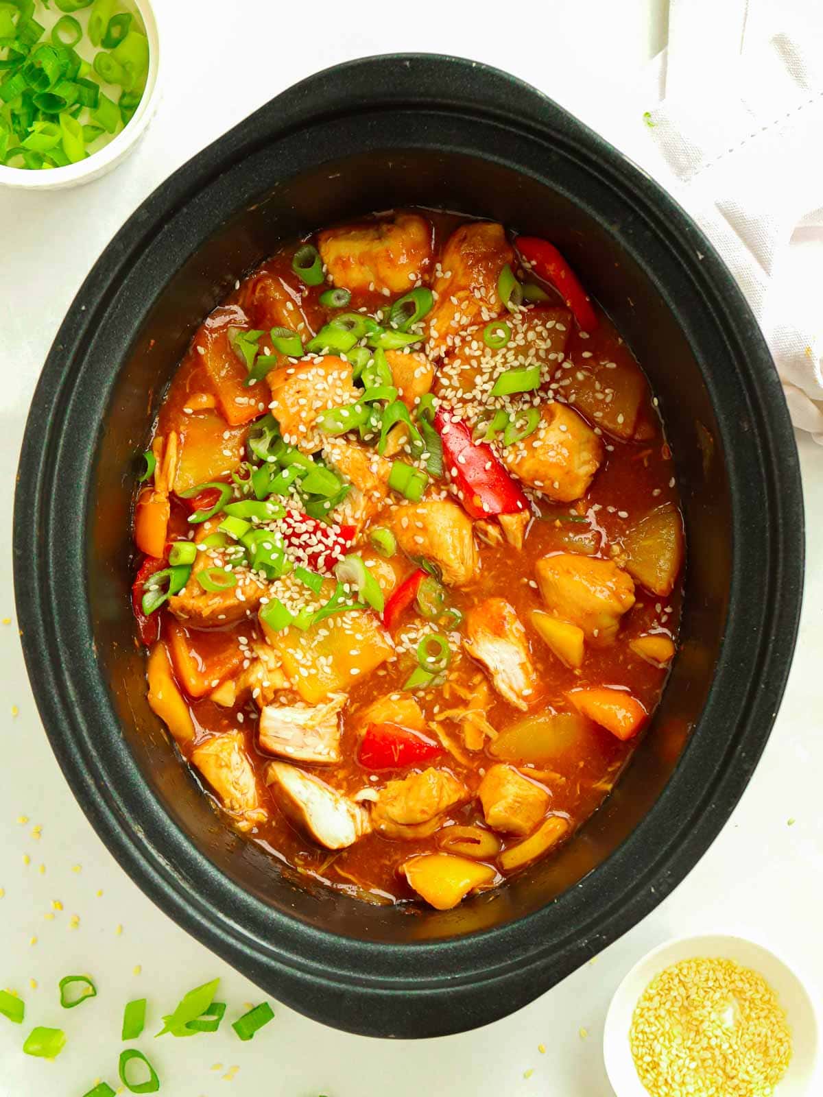 Effortless Slow Cooker Sweet and Sour Chicken with Pineapple